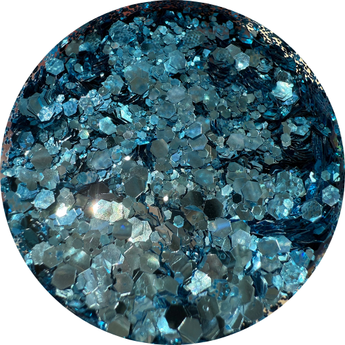 Glacier Glimmer | Metallic | Chunky Glitter | 50g Shaker