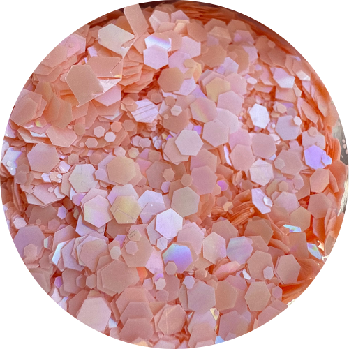 Peach Paradise | Holographic | Chunky Glitter | 50g Shaker