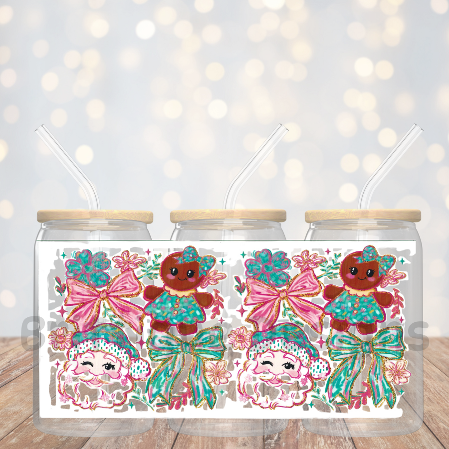 16oz Double Sided UV DTF Wrap #43 Christmas