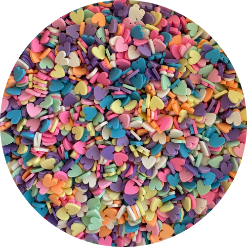 Candy Hearts | Polymer Clay Pieces