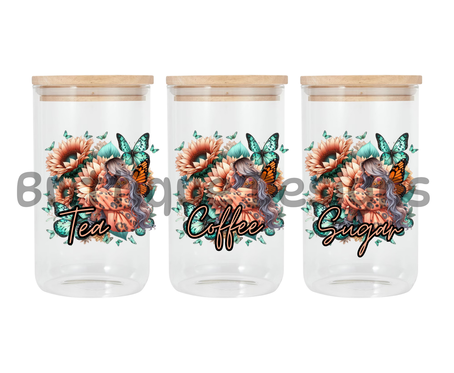 Tattoo Girl Peach | Canister Decal | 16oz Double Sided UV DTF | #408
