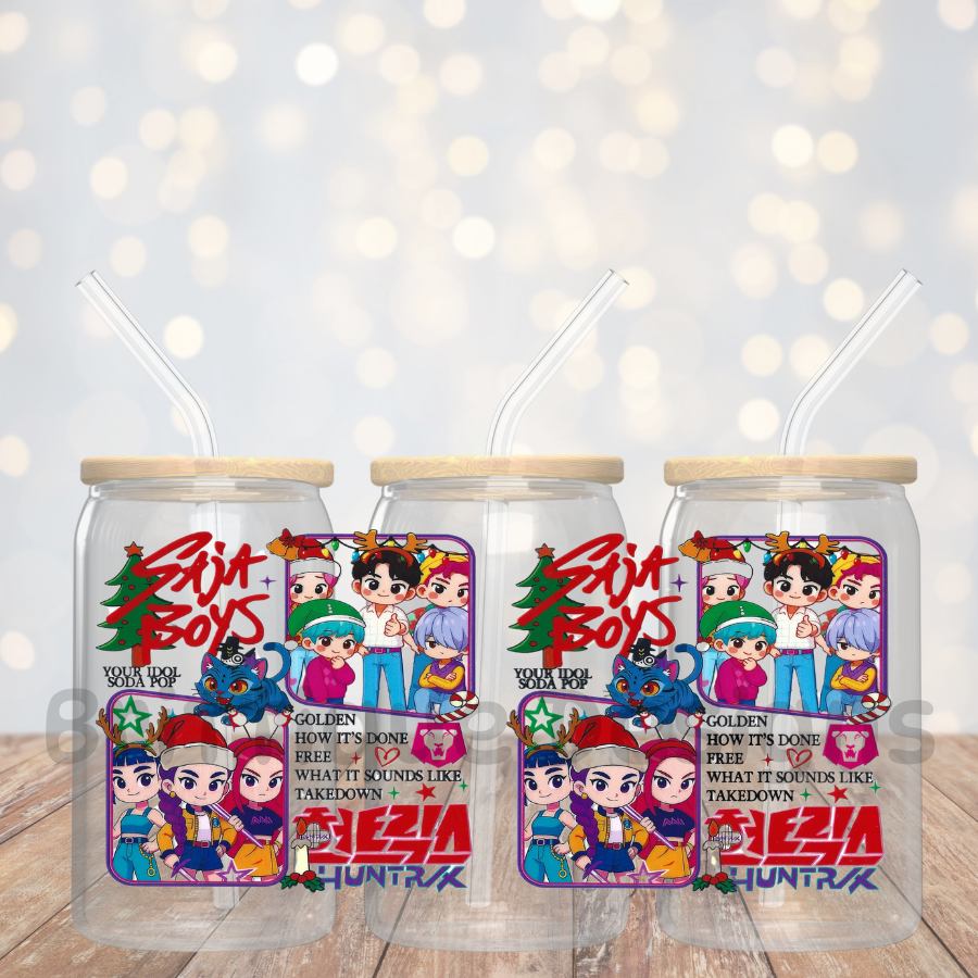 16oz Double Sided UV DTF Wrap #340 Christmas