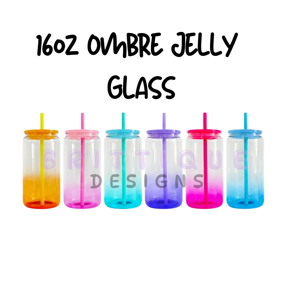 16oz Sublimation Ombre Jelly Glass Libbey | Blank