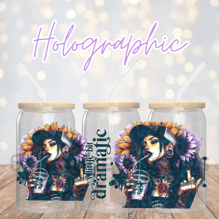 16oz Holographic UV DTF Wrap #25
