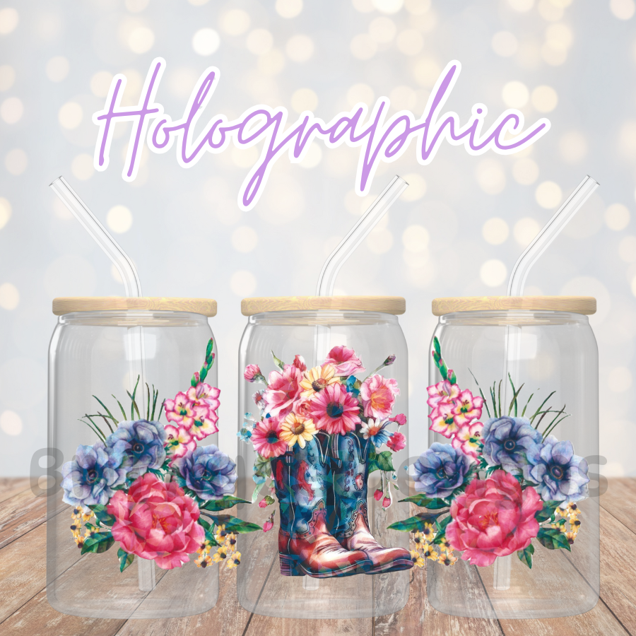 16oz Holographic UV DTF Wrap #45