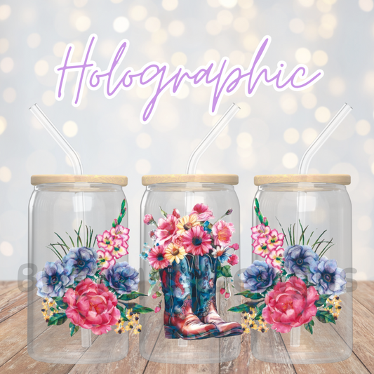 16oz Holographic UV DTF Wrap #45