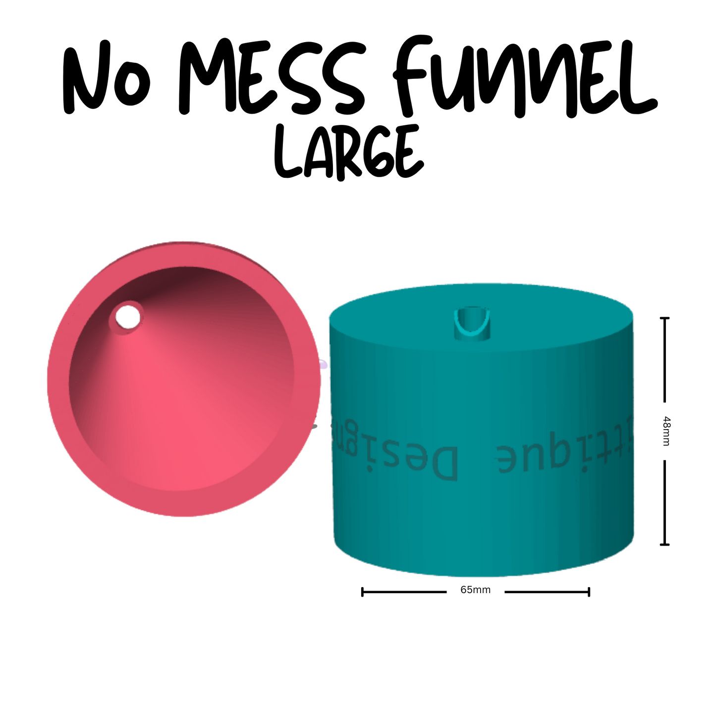 No Mess Glitter Funnel | 3D Printed Craft Funnel