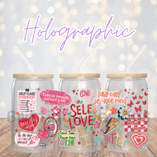 16oz Holographic UV DTF Wrap #18