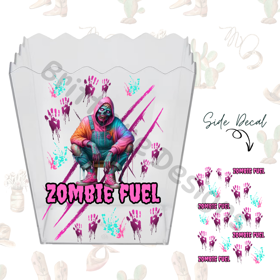 Zombie Fuel | Popcorn Bucket UV DTF